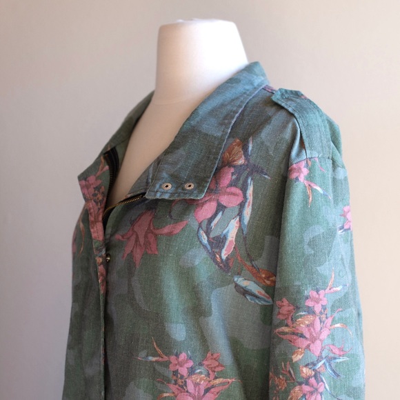 Jealous Tomato Floral Utility Jacket - Picture 3 of 7